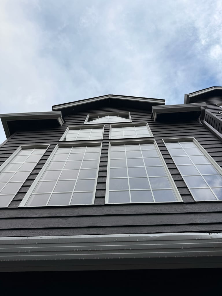 Modern residential building facade